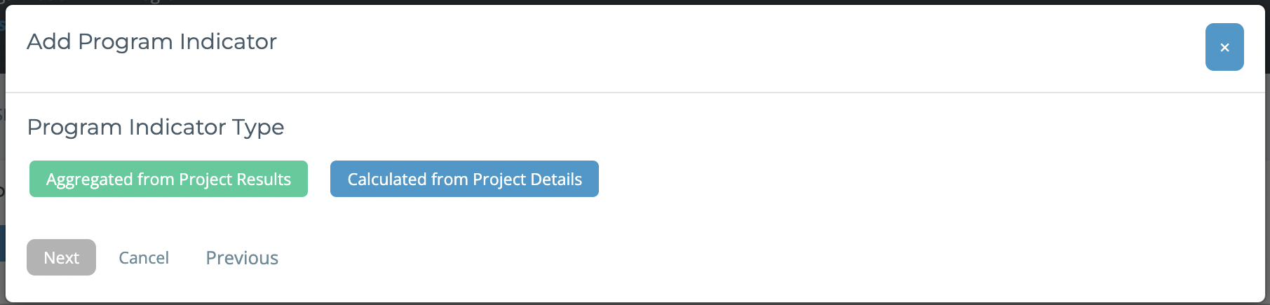 Add Program Level Indicators - Kinaki