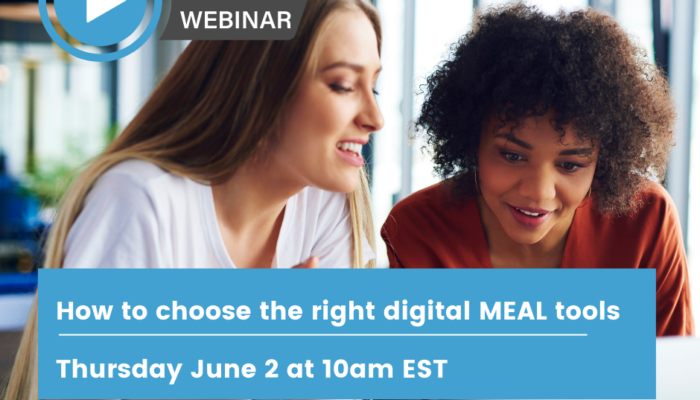 Free webinar on how to choose the right digital MEAL tools