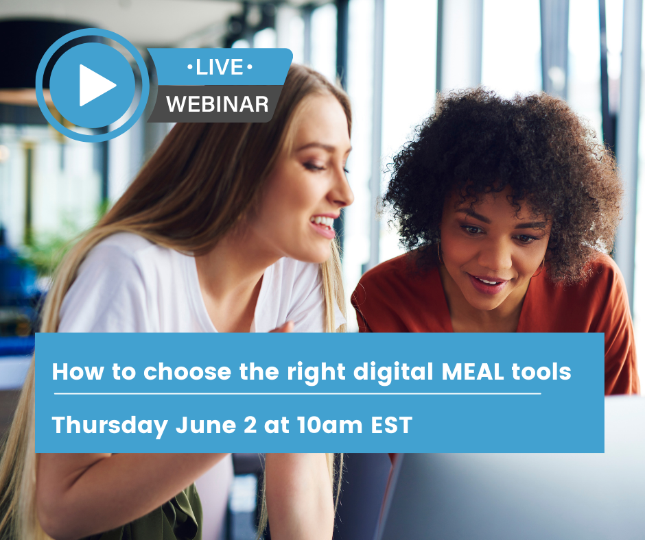 Free webinar on how to choose the right digital MEAL tools